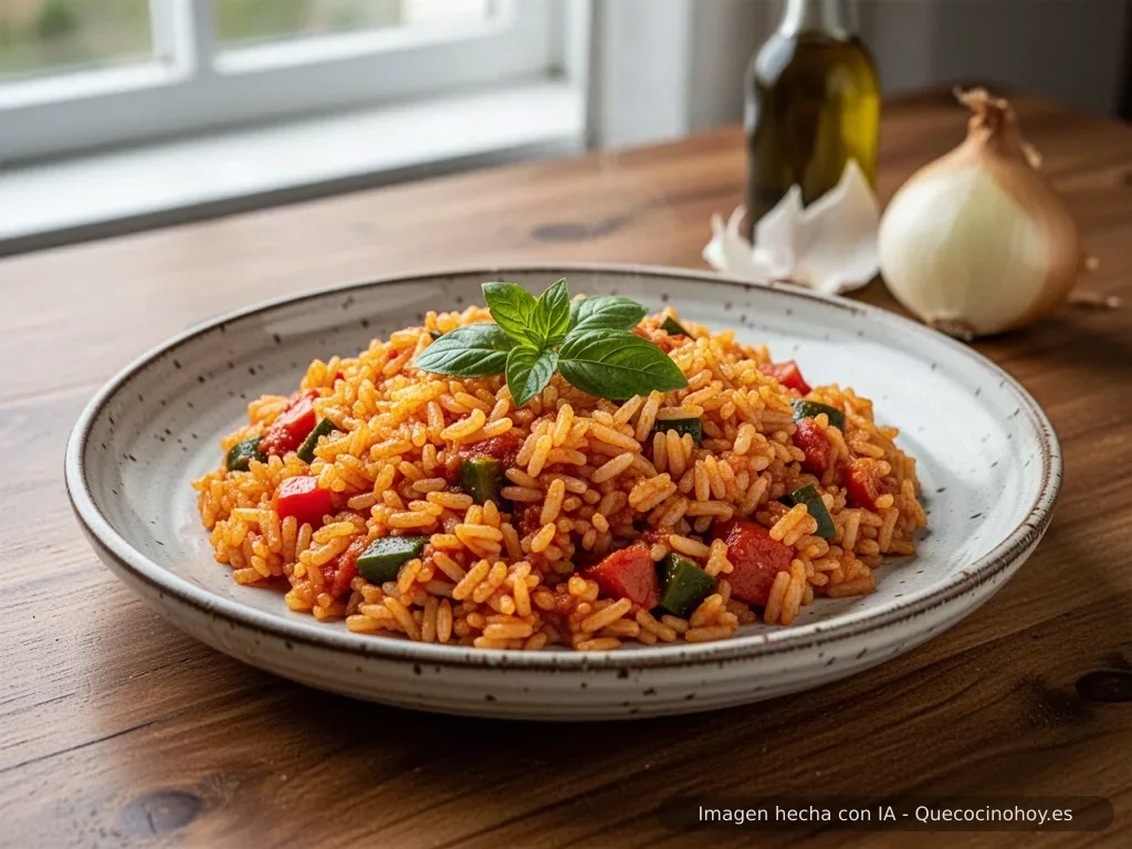 Receta de arroz bomba con sofrito