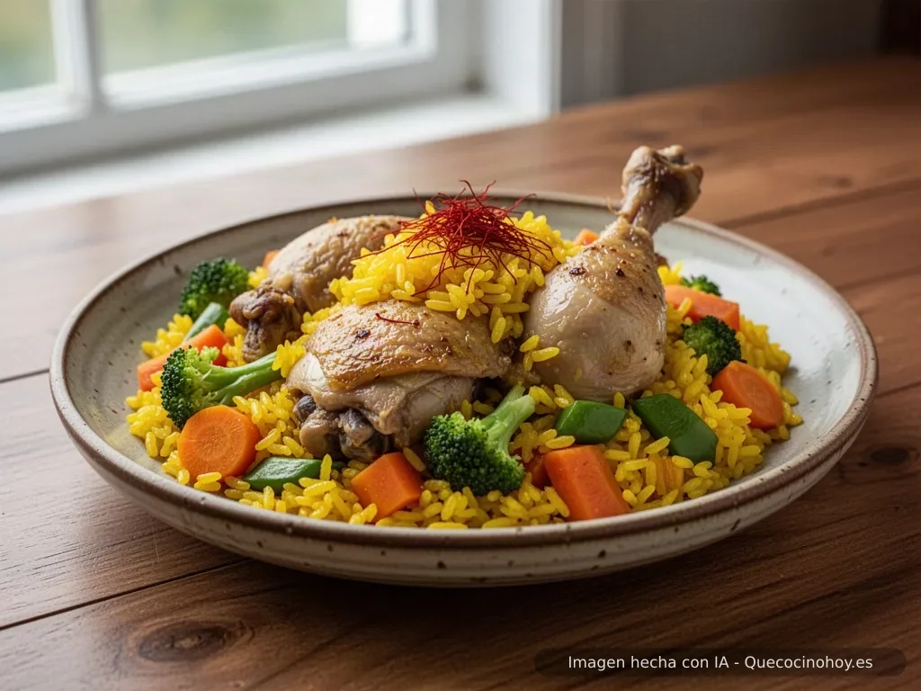 Receta de arroz con conejo y azafrán