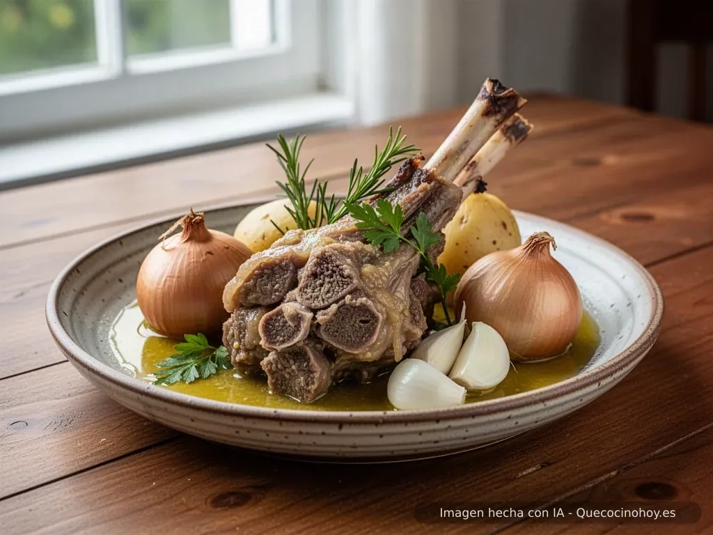 Receta de cabeza de cordero guisada