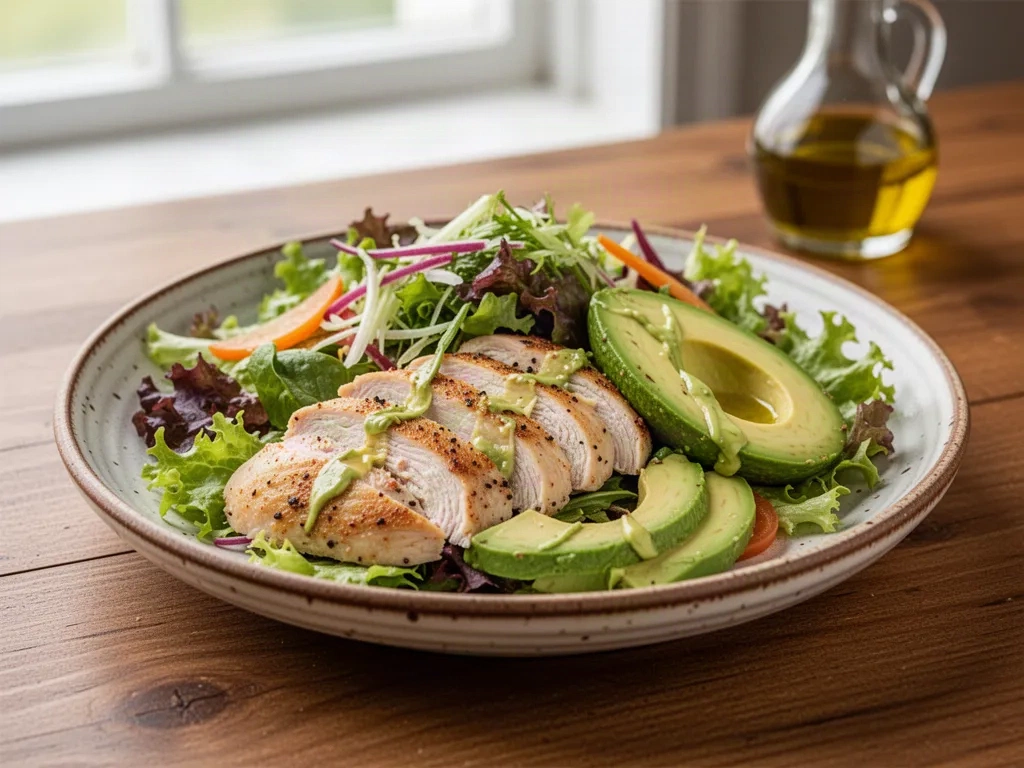 Receta de ensalada de pollo con aguacate